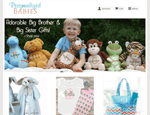 Tablet Screenshot of personalizedbabies.com